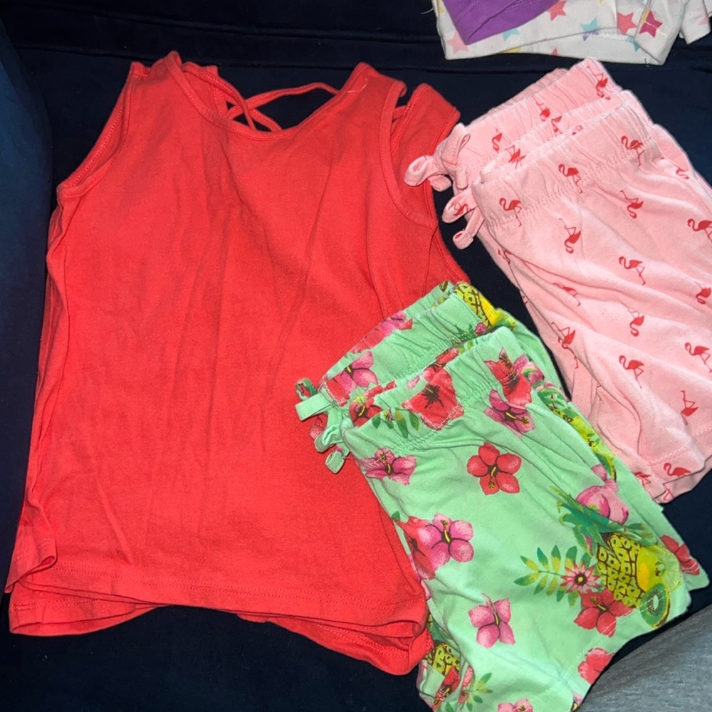 Shirt with matching shorts-2 pair